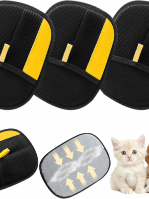 Handschuhe zur Tierhaarentfernung, elektrostatische Handschuhe zur Tierhaarentfernung, effizienter Fellpflegehandschuh für Katzen und Hunde, wiederverwendbar